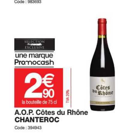 Aop Côtes Du Rhône Chanteroc