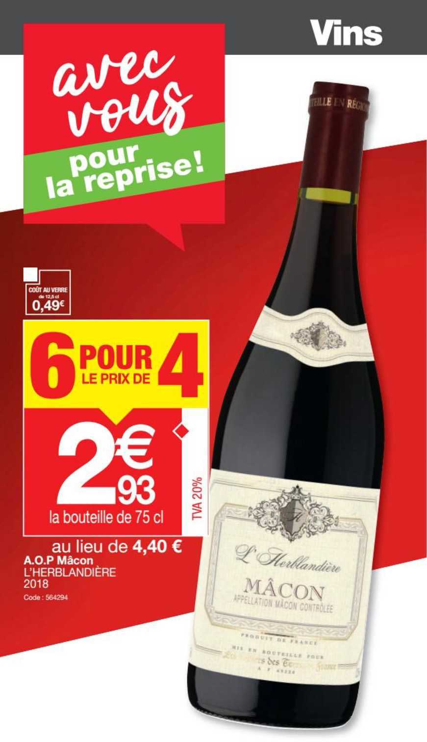 Aop Mâcon L Herblandière 6 Pour Le Prix De 4