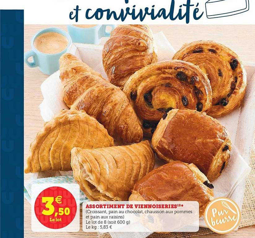 Assortiment De Viennoiseries Pur Beurre