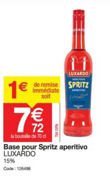 base pour spritz aperitivo luxardo