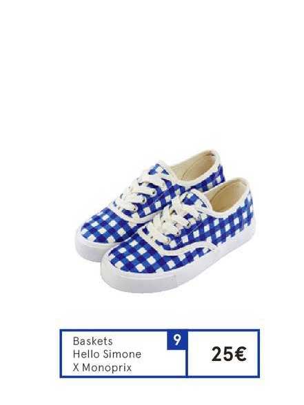 baskets hello simone x monoprix