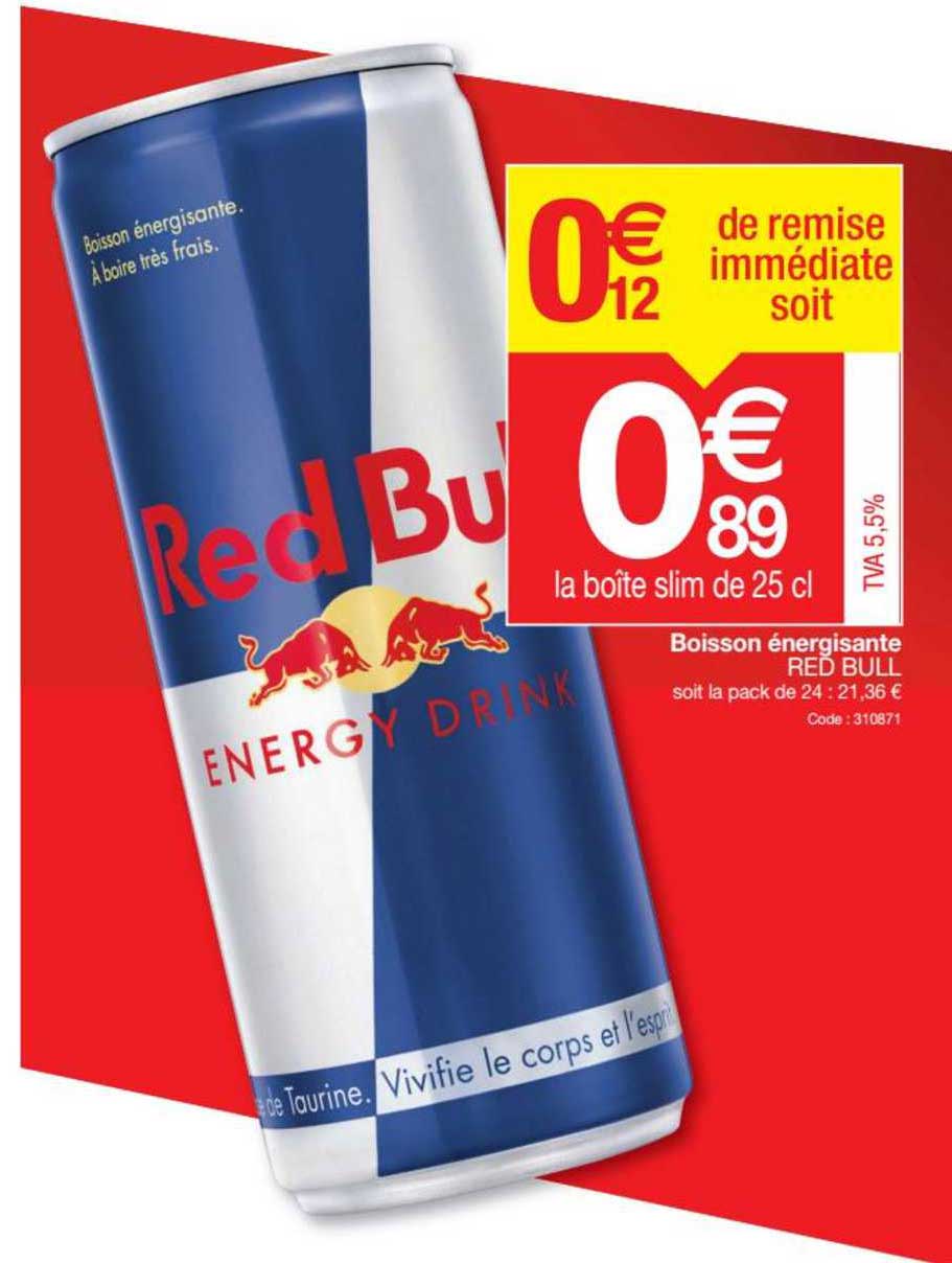 boisson énergisante red bull