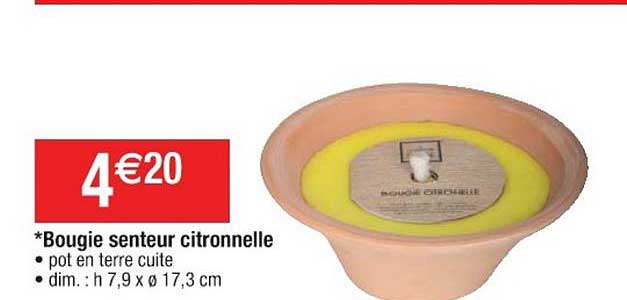 bougie senteur citronnelle