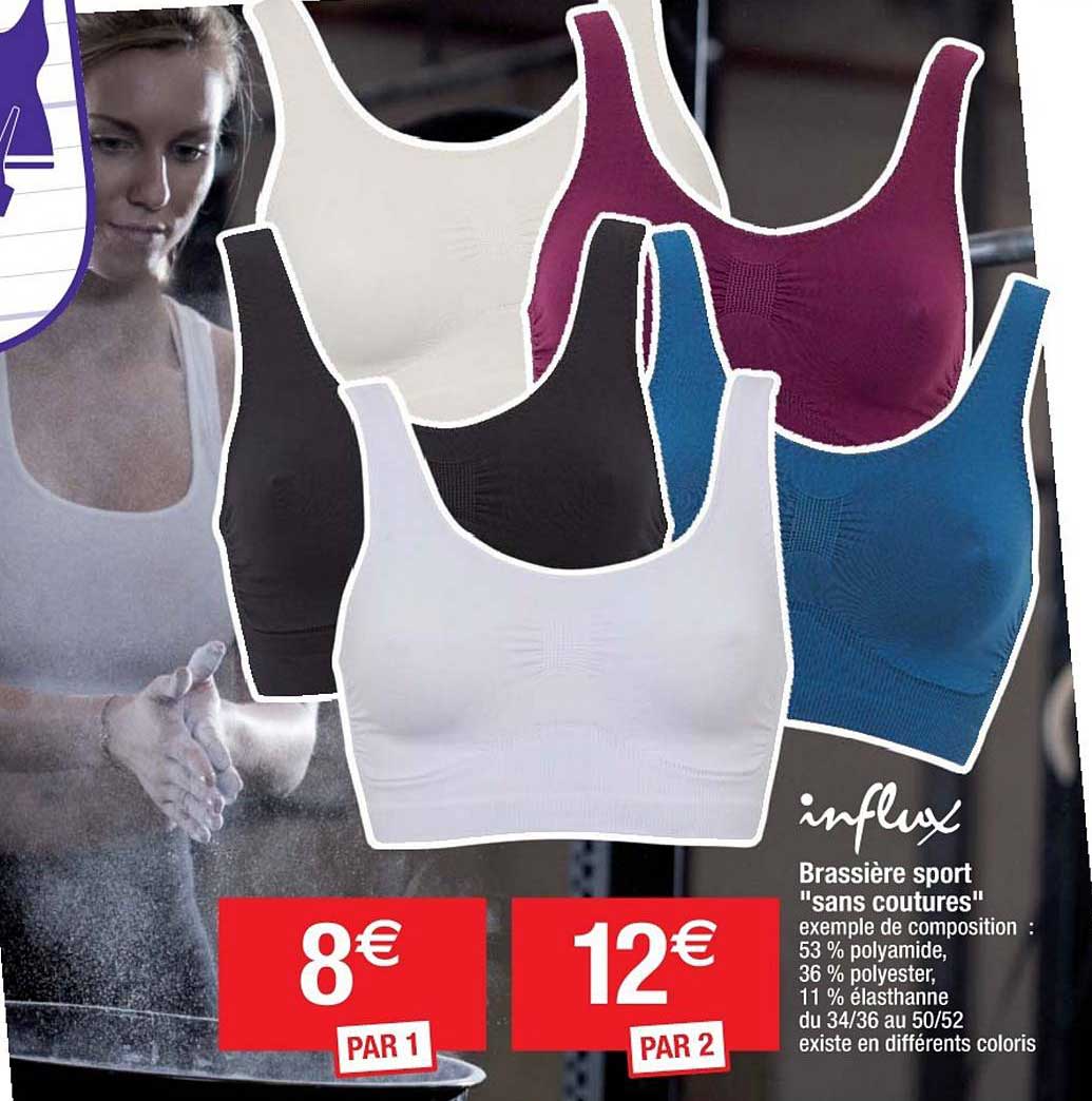 brassière sport sans coutures influx
