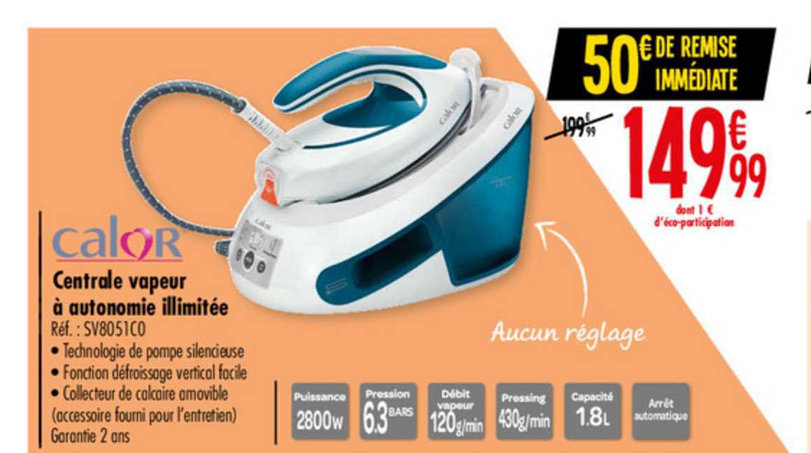 centrale vapeur à autonomie illimitée calor