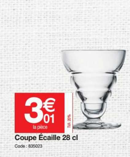 coupe 28 cl écaille