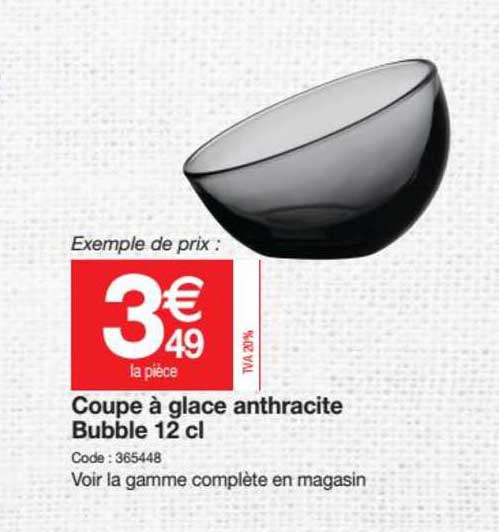 coupe à glace anthracite bubble 12 cl
