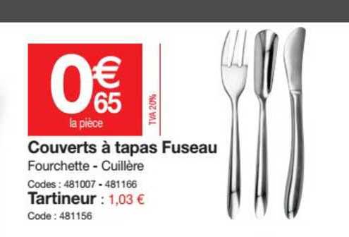 Couverts à Tapas Fuseau