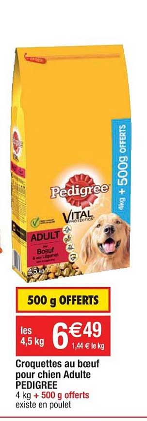 Croquettes Au Bœuf Pour Chien Adulte Pedigree Vital