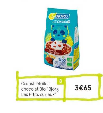 crousti étoiles chocolat bio bjorg les ptits curieux