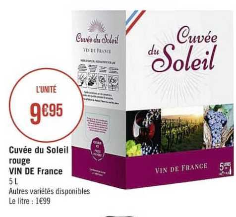 Cuvée Du Soleil Rouge Vin De France