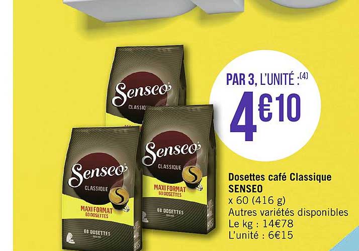 Dosettes Café Classique Senseo