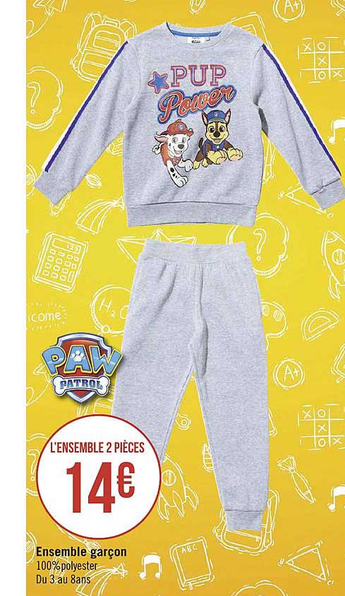ensemble garçon paw patrol