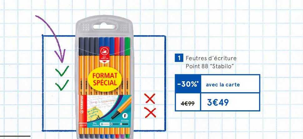 feutre d écriture point 88 stabilo