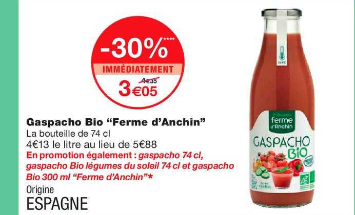 Gaspacho Bio Ferme D'anchin