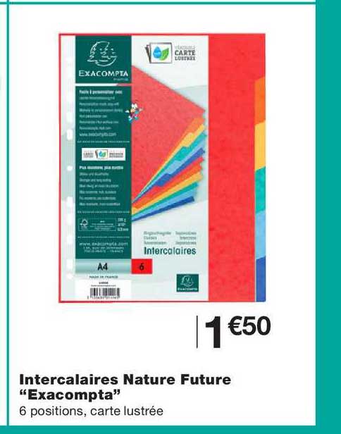 intercalaires nature future exacompta