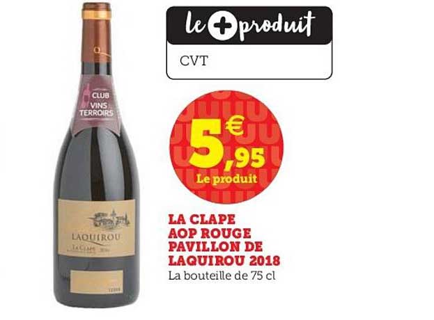 la clape aop rouge pavillon de laquirou 2018