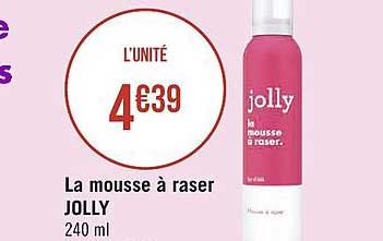 la mousse à raser jolly