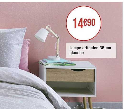 Lampe Articulée 36 Cm Blanche