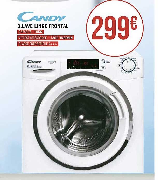 lave linge frontal candy