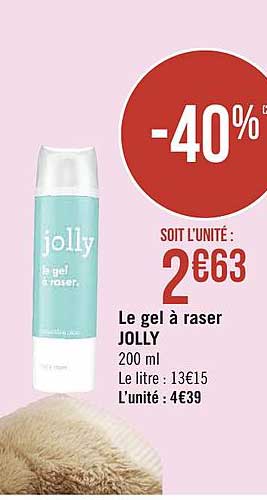 le gel à raser jolly