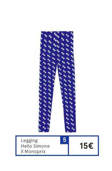 Legging Hello Simone X Monoprix