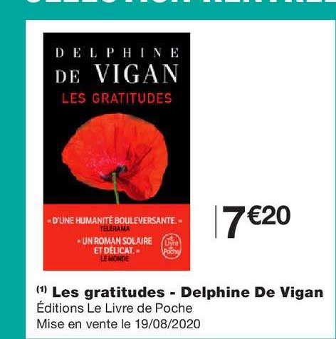 les gratitudes delphine de vigan