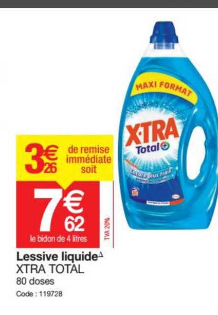 Lessive Liquide Xtra Total