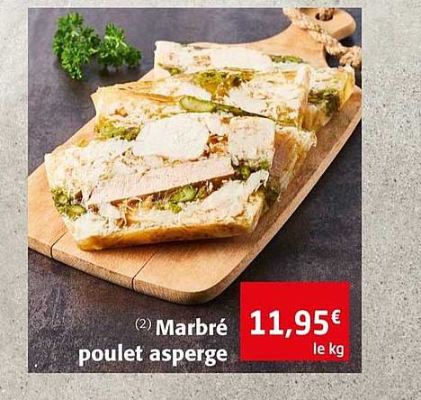 marbré poulet asperge