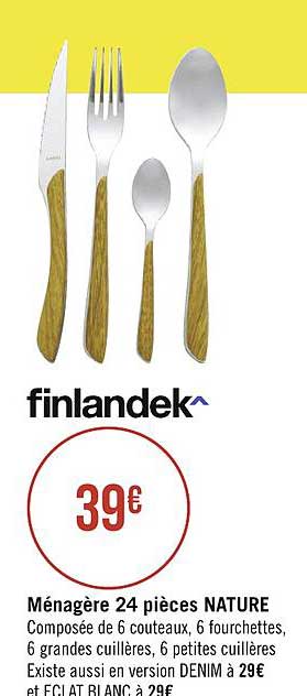 Ménagère 24 Pièces Nature Finlandek
