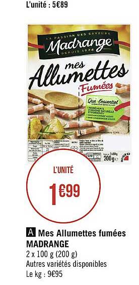 mes allumettes fumées madrange