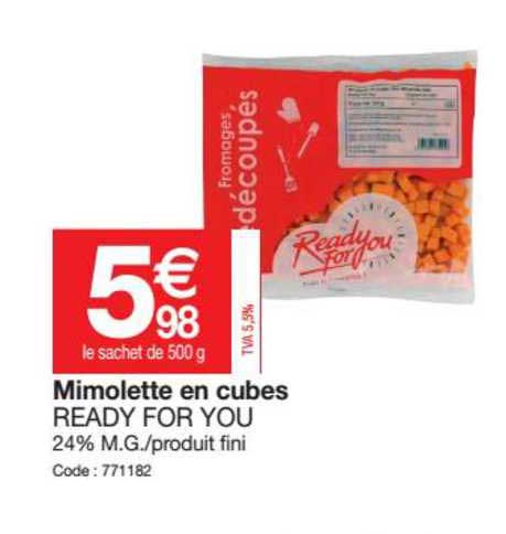 mimolette en cubes ready for you