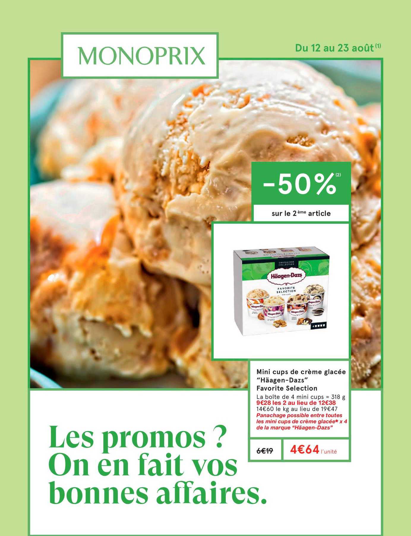 mini cups de crème glacée häagen dazs favorite selection