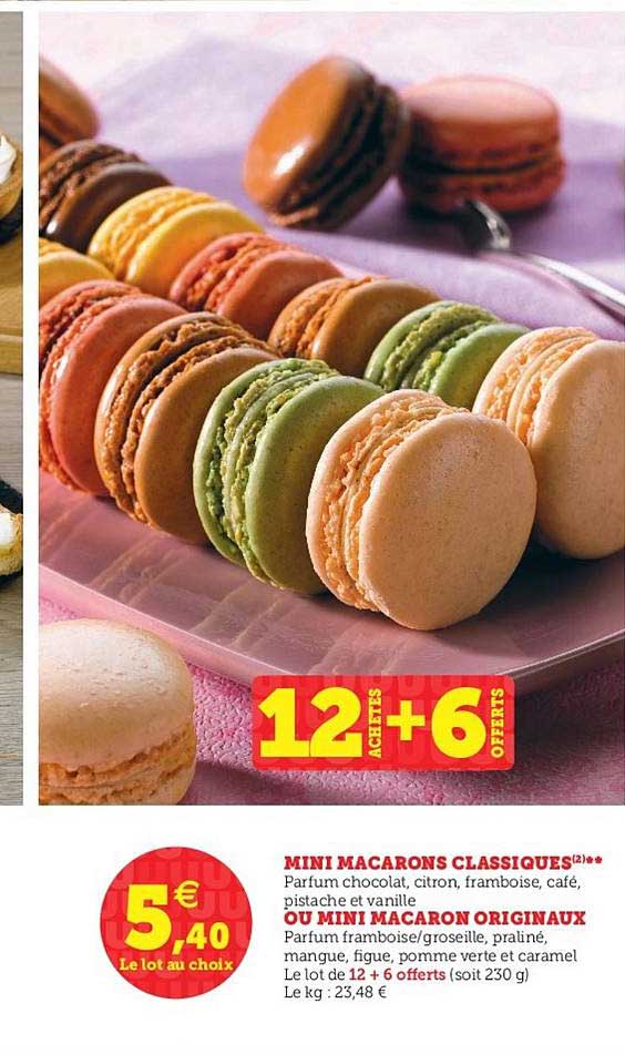 mini macarons classiques ou originaux