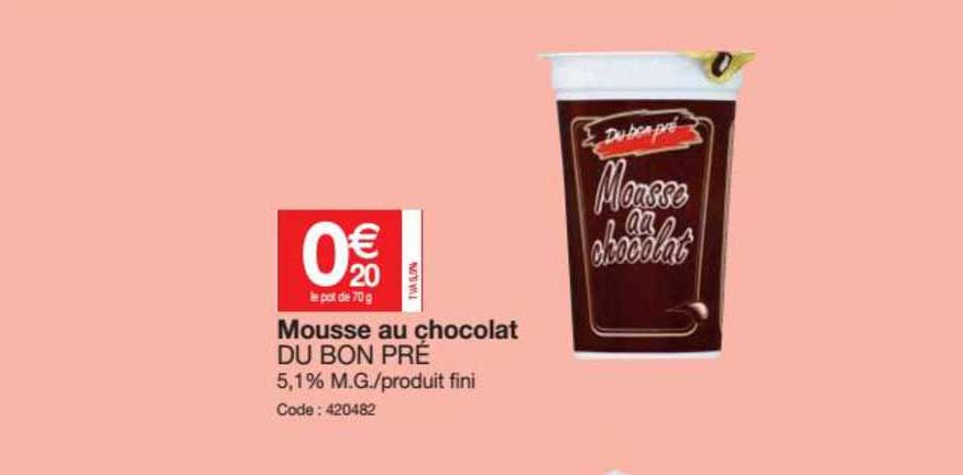 mousse au chocolat du bon pré