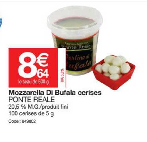 mozzarella di bufala cerises ponte reale