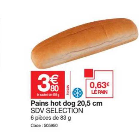 pains hot dog 20.5 cm sdv selection