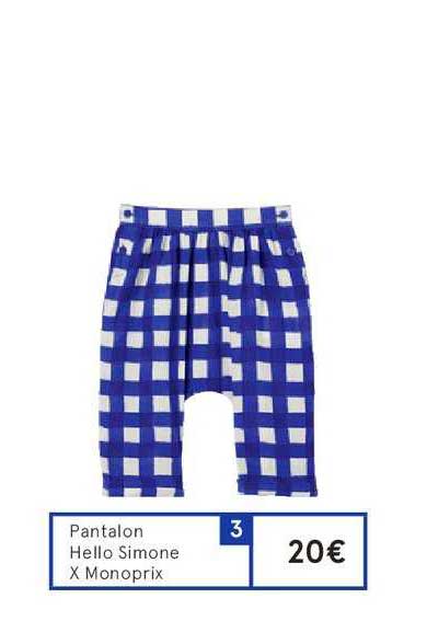 pantalon hello simone x monoprix