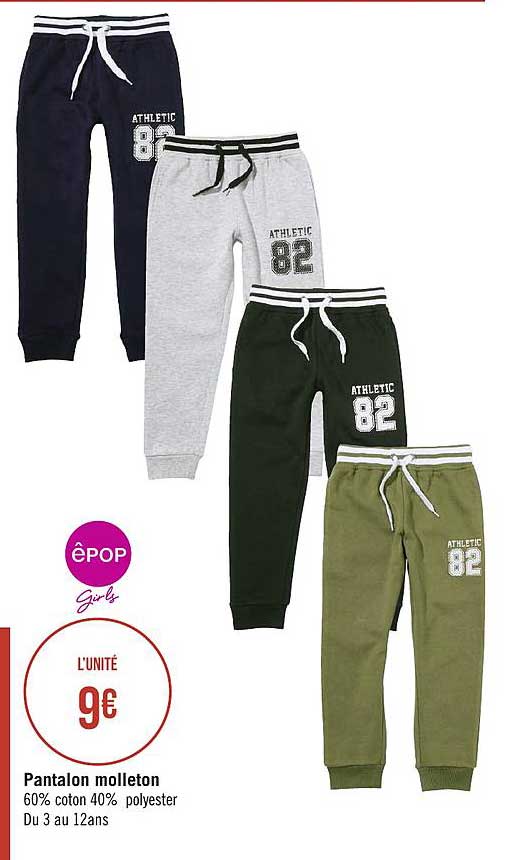 pantalon molleton êpop