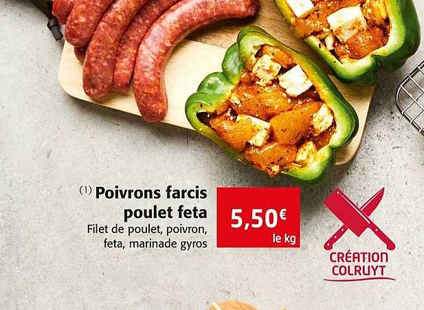 Poivrons Farcis Poulet Feta