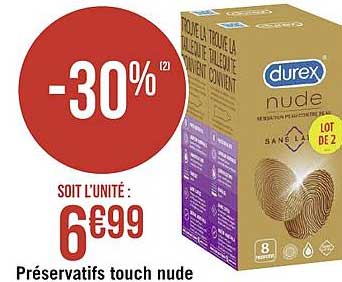 préservatifs touch nude durex