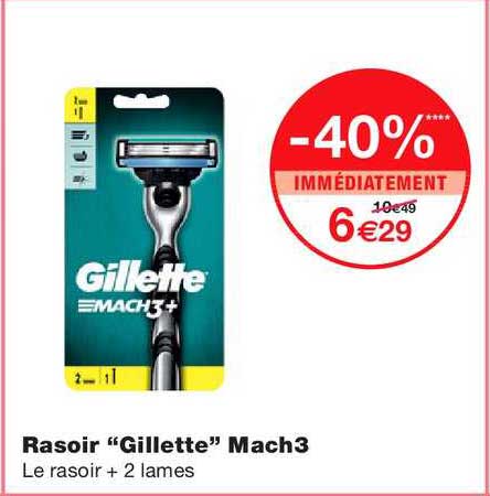 rasoir gillette mach3