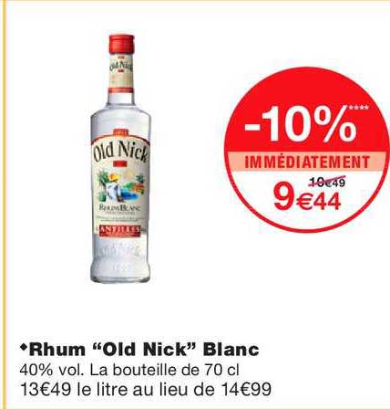 rhum old nick blanc