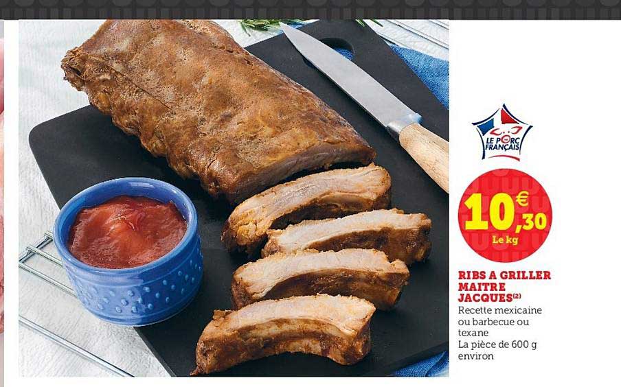 ribs à griller maître jacques