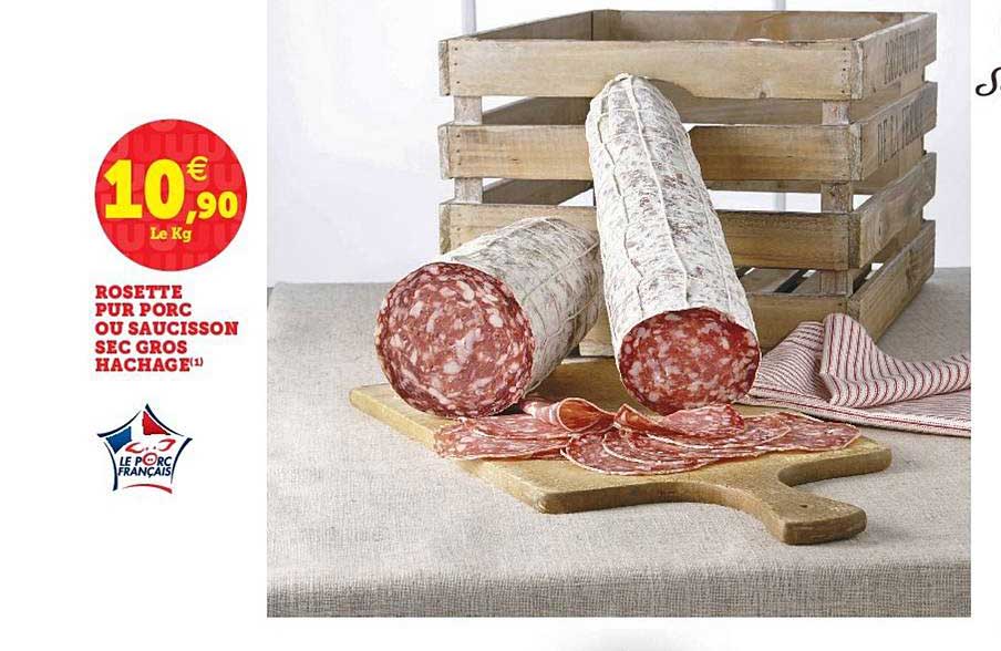 Rosette Pur Porc Ou Saucisson Sec Gros Hachage