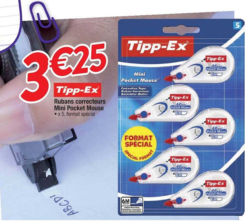rubans correcteurs mini pocket mouse tipp ex