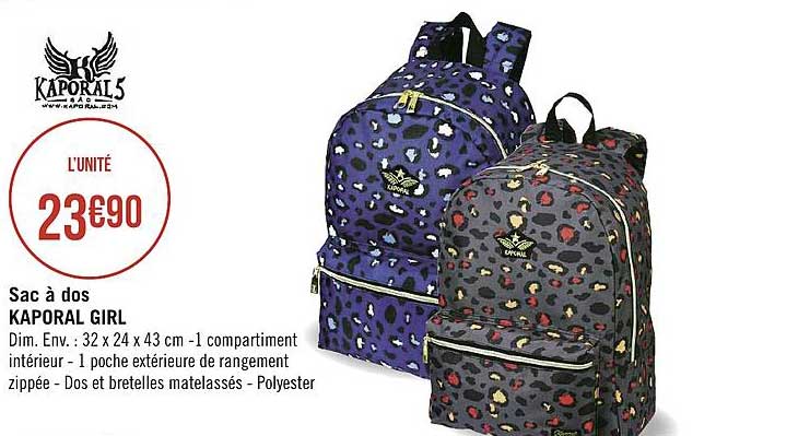 sac à dos kaporal girl