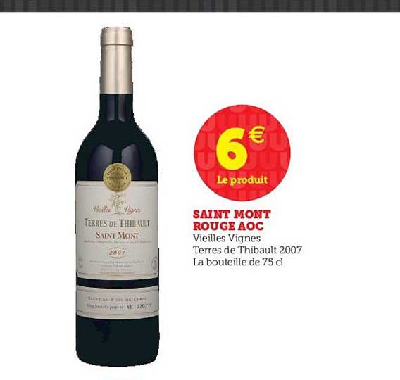saint mont rouge aoc terres de thibault