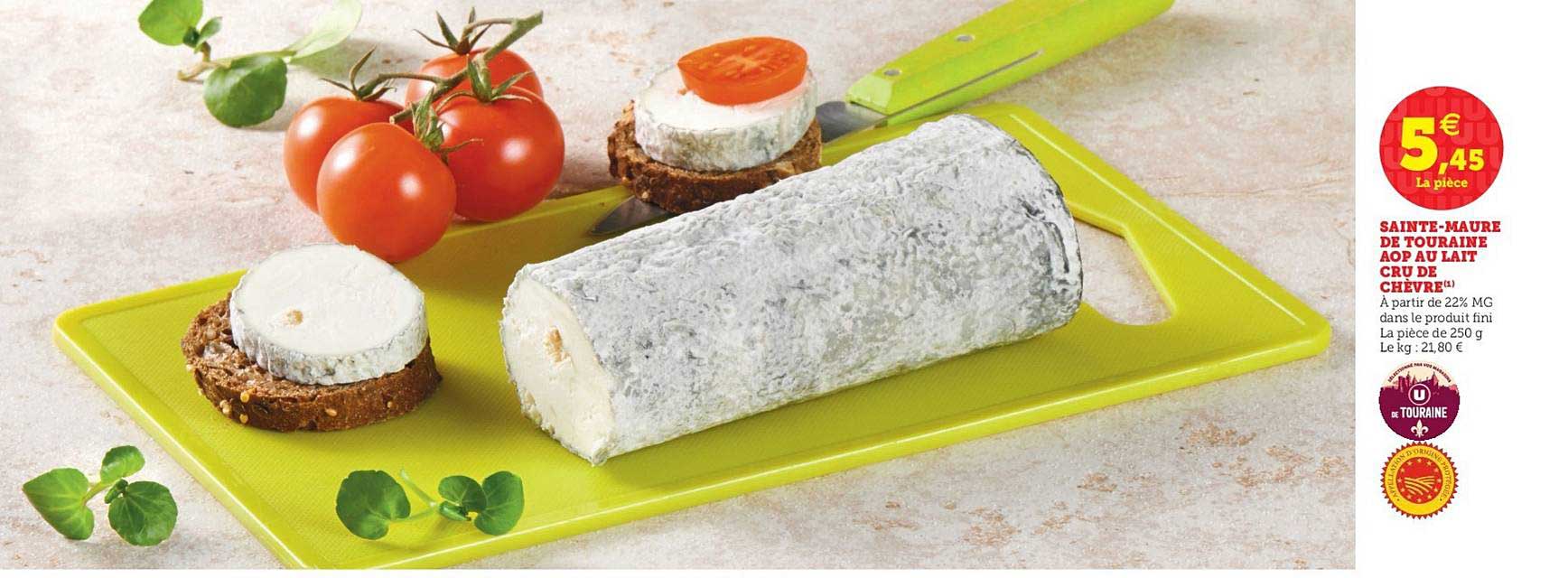 sainte maure de touraine aop au lait cru de chèvre