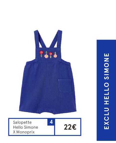 salopette hello simone x monoprix